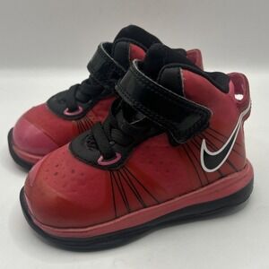 Nike Lebron 8 V2 Spark Solar Red Size 4C Toddler Sneakers Shoes High Miami Heat